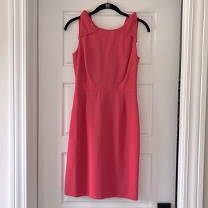 J.Crew Pink origami bow dress in stretch wool